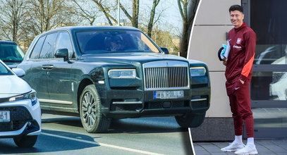 Szybka akcja Roberta Lewandowskiego. Rolls-Royce za kilka milionów i... fotelik dla dziecka [ZDJĘCIA]