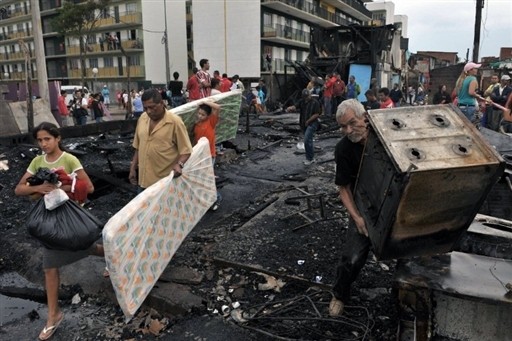 BRAZIL - SHANTYTOWN - FIRE - AFTERMATH