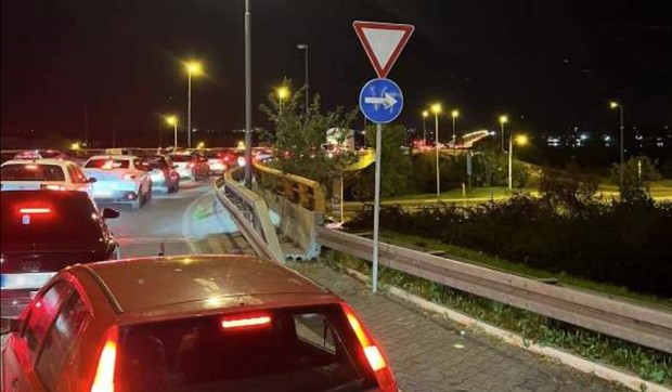 Gužva na Pančevačkom mostu