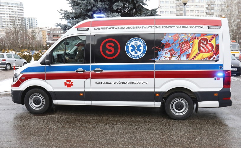 KARETKA OD WOŚP DLA SZPITALA W BIAŁYMSTOKU