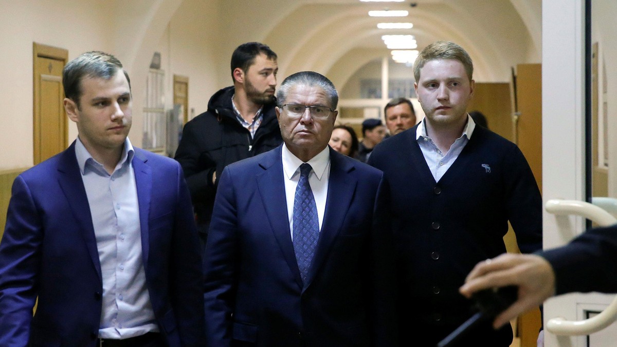 Russian Economy Minister Ulyukayev arrives for court hearing in Moscow