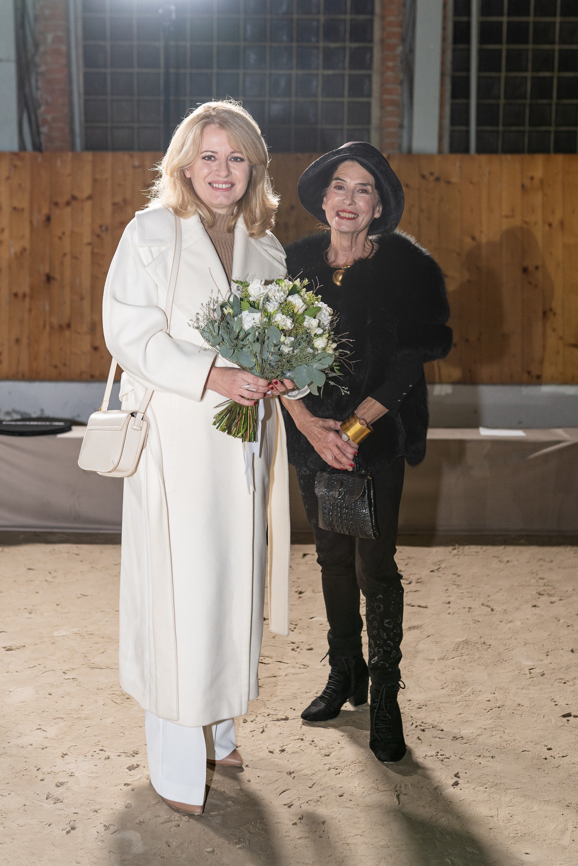 Módna prehliadka Marcel Holubec W. Fashion show 2025 - Zuzana Čaputová a Zuzana Kocúriková.