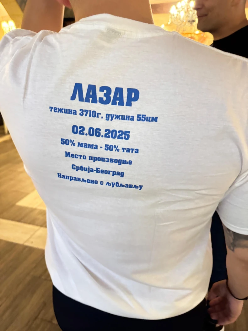 Majica koju nosi Uroš