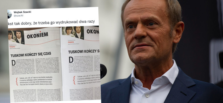 "Gazeta Polska" dwa razy wydrukowała ten sam tekst o Donaldzie Tusku