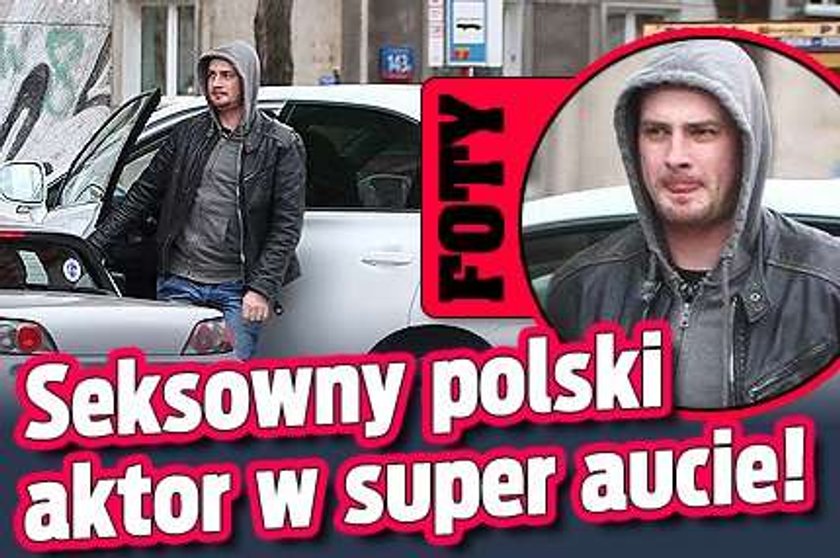 Seksowny polski aktor w super aucie! Foty