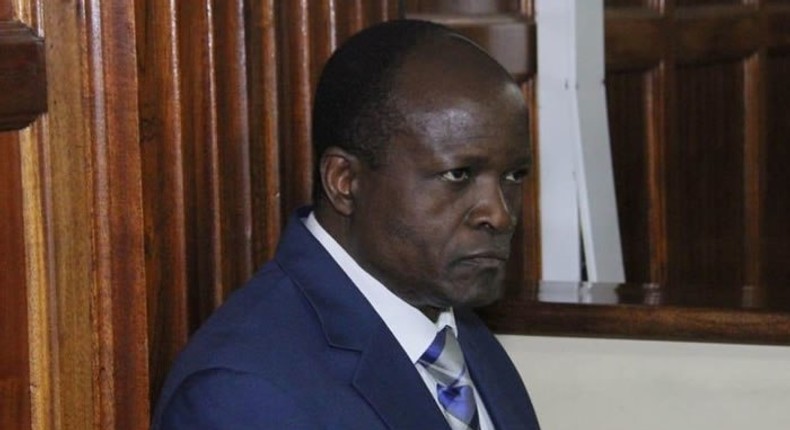 Migori Governor Okoth Obado during a past court hearing 