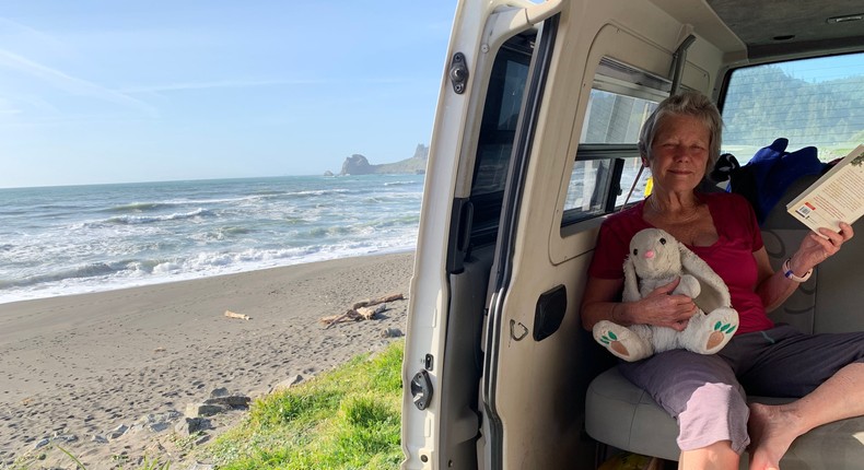 The author often travels with her husband in a camper van.Courtesy of Louisa Rogers