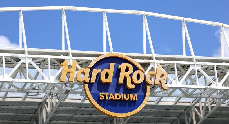 Hard Rock Stadium in Miami, Florida.Clive Rose - Formula 1/Getty Images