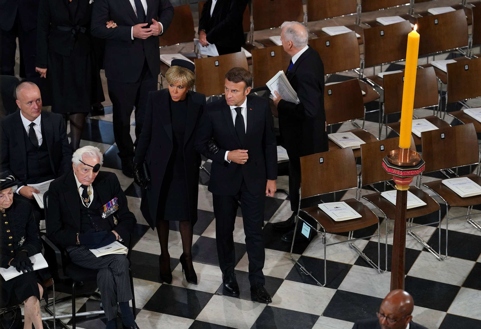 Emanuel Macron s manželkou Brigitte.