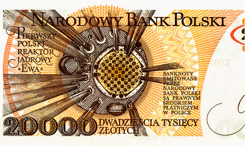 Stary banknot o nominale 20 tys. zł