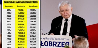 Kaczyński obiecuje czternastki co roku. Tyle mogą dostać seniorzy przed wyborami [TABELA]