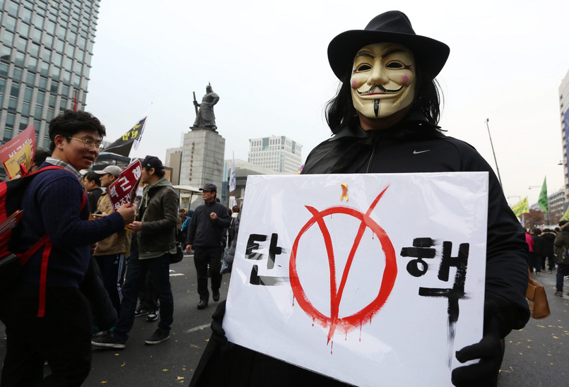 Korea Południowa, protesty przeciwko prezydent Park