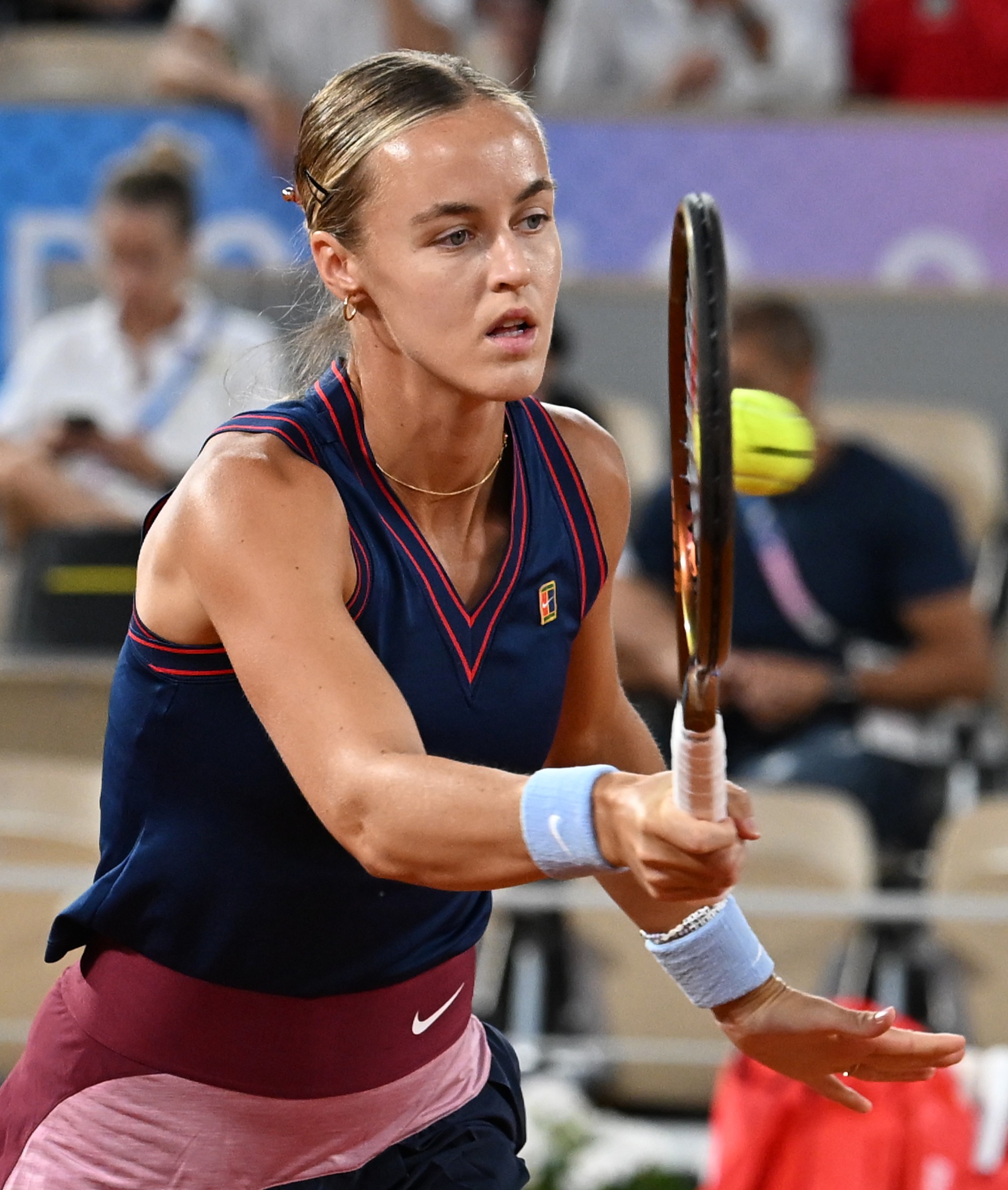 Slovenská tenistka Anna Karolína Schmiedlová na LOH v Paríži.