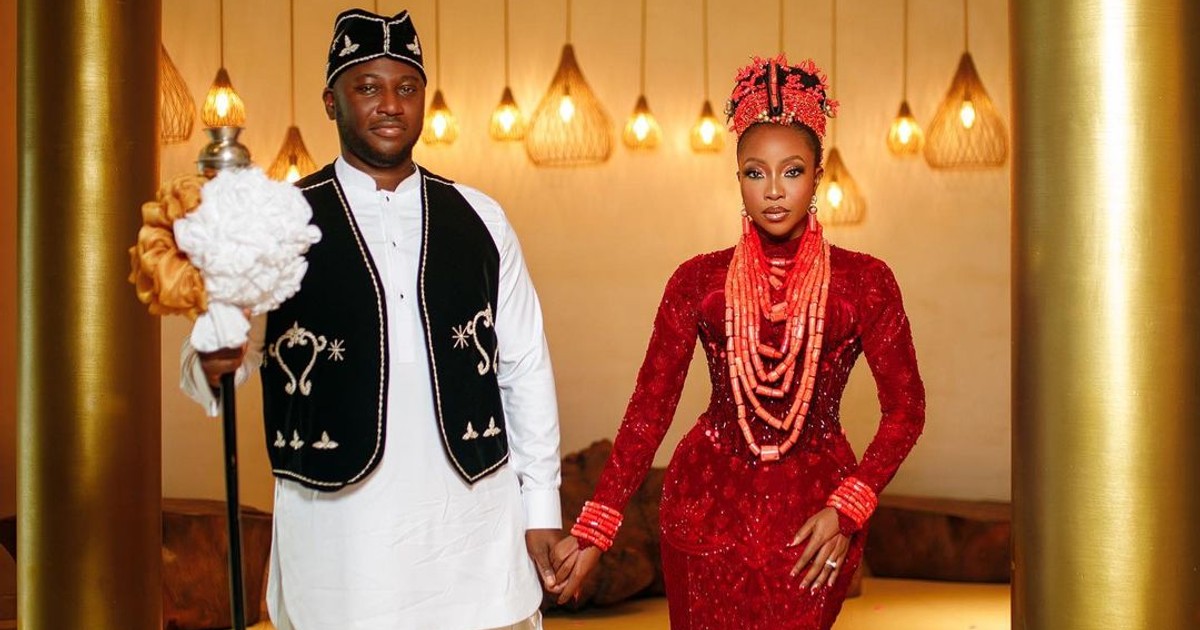 See photos from Ini Dima Okojie's traditional wedding that left Lagos in awe - Vimarsana News