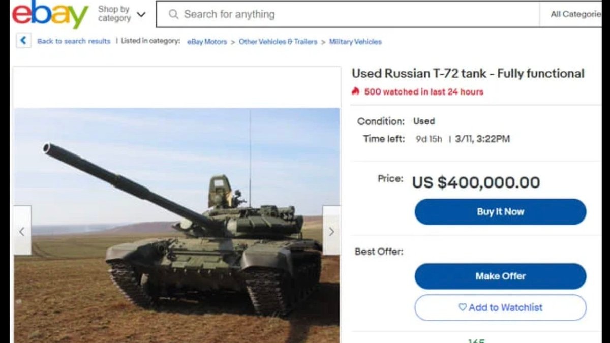 Used Russian T 72 Ebay