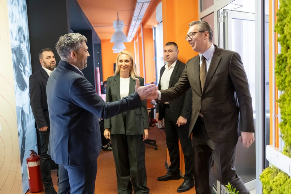 Aleksandar Vučić u redakciji "Blica"