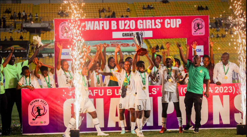 The Black Princesses lift the WAFU U20 Girls Cup