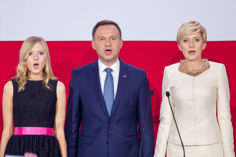 Wybory prezydenckie II tura. Wieczór wyborczy Andrzeja Dudy, 24 maja 2015 r.