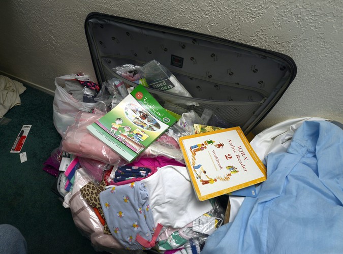 Wnętrze mieszkania zabójców z San Bernardino