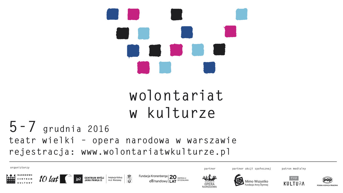 Bezpłatne bilety na spektakle teatralne, koncerty i wystawy czekają na wolontariuszy, którzy wezmą udział w akcji Kulturalny Bilet Wolontariusza. Do pierwszej edycji wydarzenia przystąpiły 64 instytucje z 12 miast Polski. Akcja potrwa od 3 do 12 grudnia.