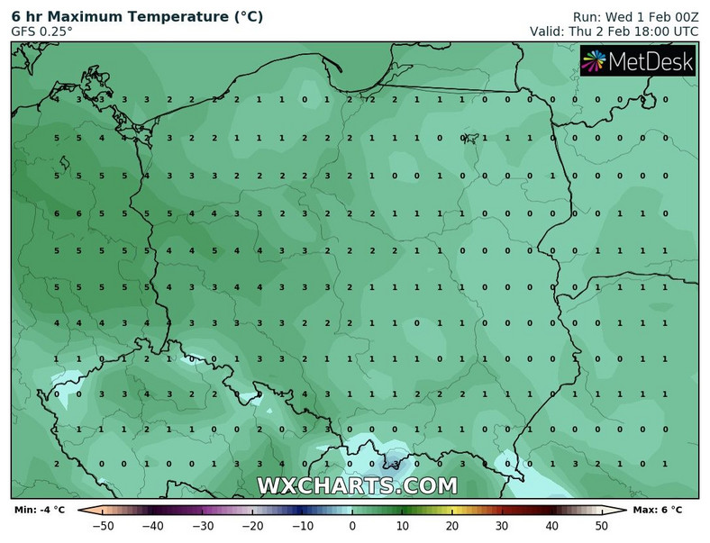 Temperatura na ogół będzie dodatnia