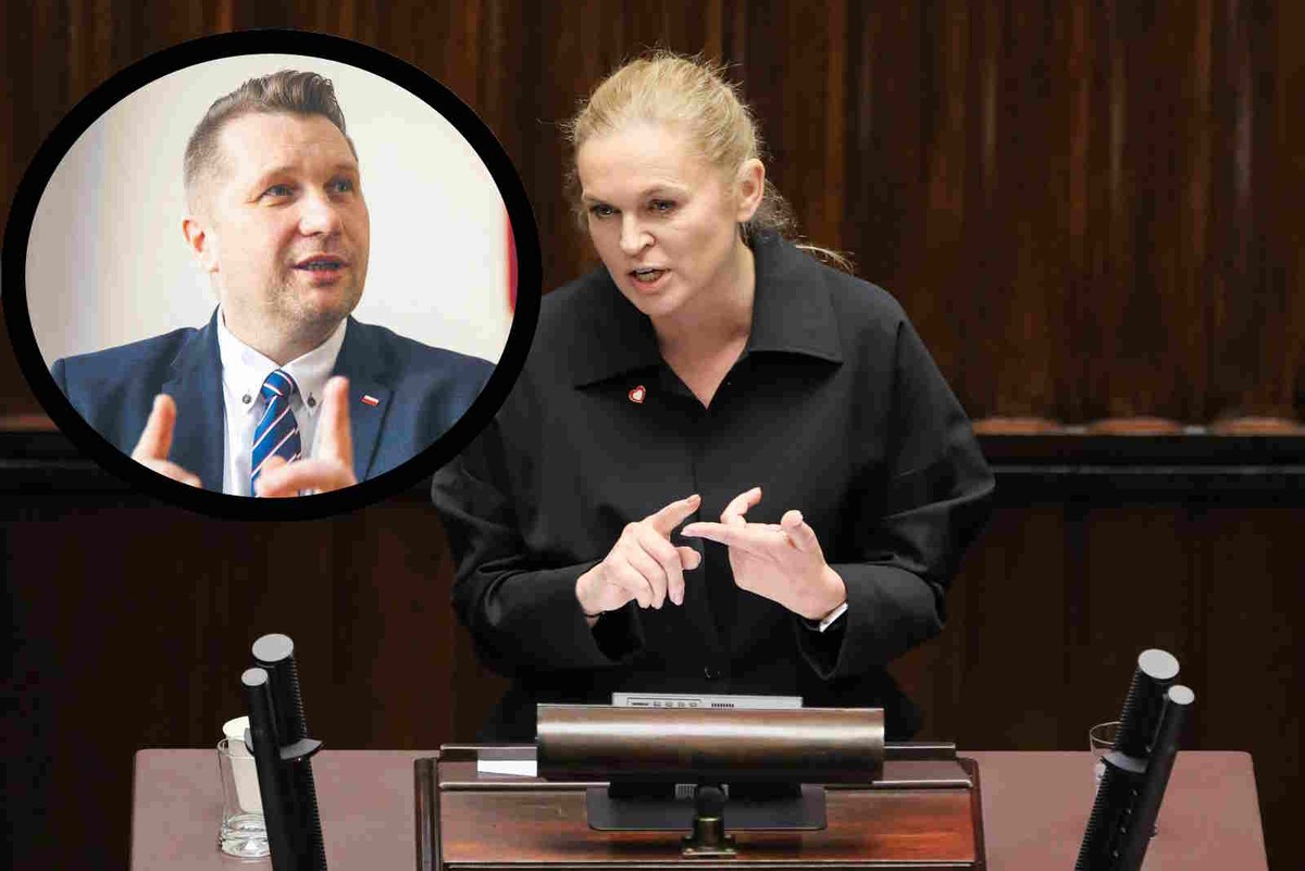 Barbara Nowacka skrytykowała politykę oświatową PiS w trakcie przemówienia sejmowego, Przemysław Czarnek odpowiedział w portalu X/Twitter