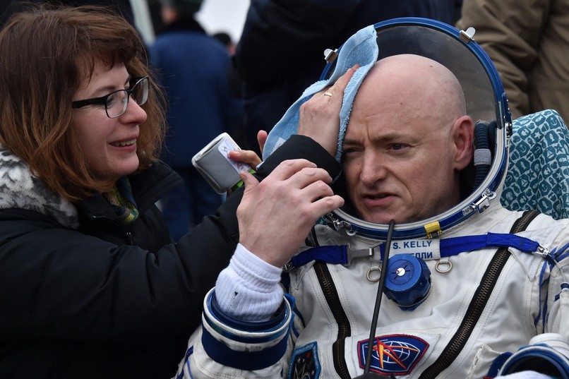 Scott Kelly po powrocie na Ziemię