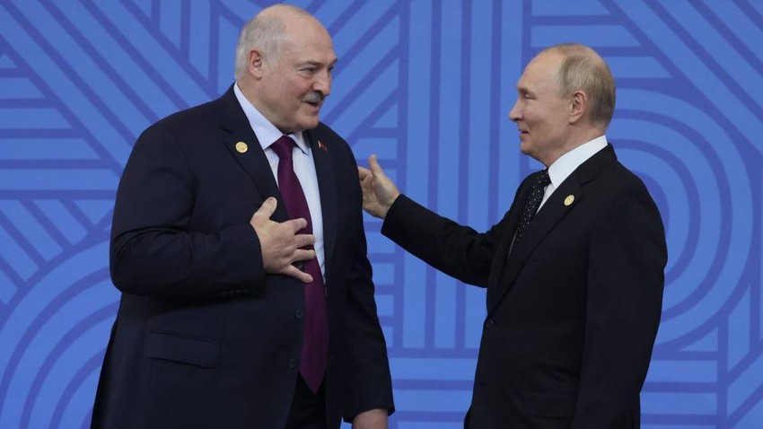 Lukašenko i Putin sreli su se na samitu Briksa u Rusiji | Foto: MAXIM SHIPENKOV/EPA-EFE/REX/Shutterstock