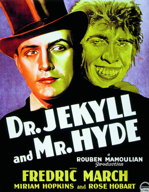 Plakat reklamujący film „Dr. Jekyll and Mr. Hyde z 1931 r.