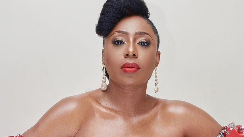 Dakore Egbuson-Akande rocks dramatic sleeves in style [Instagram/ Dakore Egbuson-Akande]