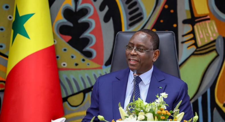 Le Président Macky SALL lors de la remise du rapport de conclusion du dialogue national, le 25 juin 2023