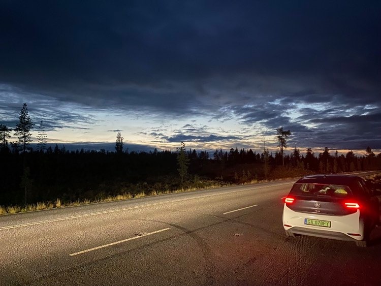 Volkswagenem ID.3 na Nordkapp