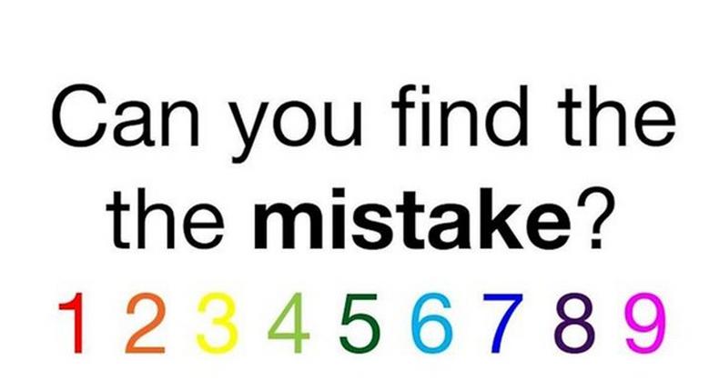 Find the mistake