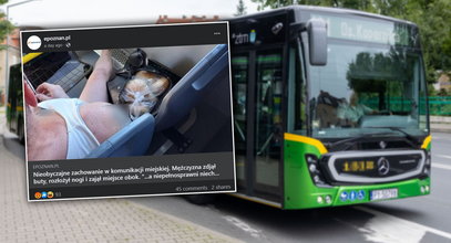 Tak nie wypada! Rozsiadł się w autobusie i zaczął to ściągać. Pasażerowie oburzeni