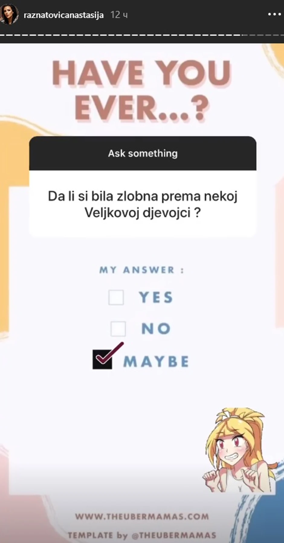 Anastasija Ražnatović odgovara na pitanja
