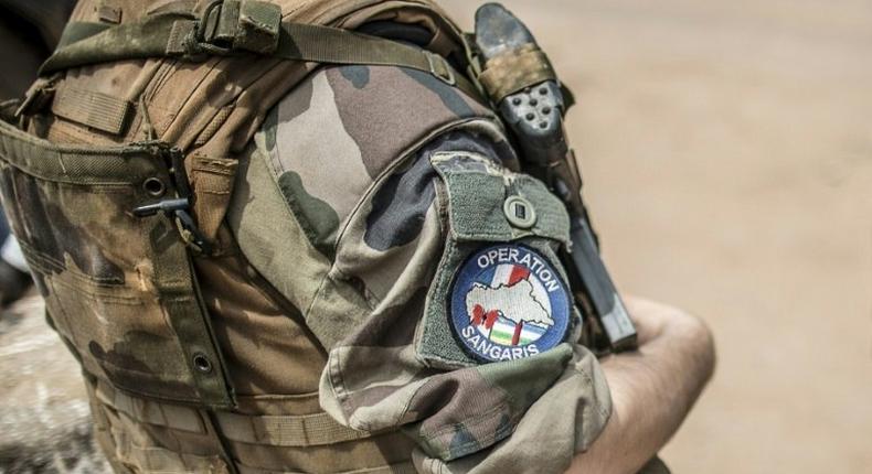 A French soldier on duty in Bangui in June 2014