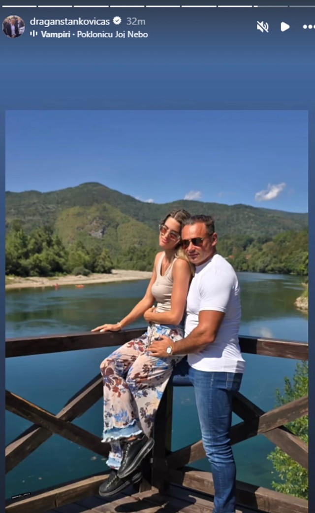 Dragan Stanković sa verenicom