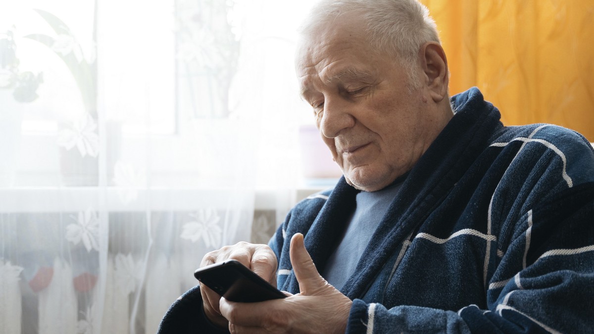 Penzioner, ilustracija