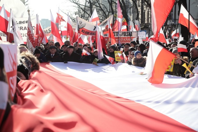 Jak podkreślił Borowski, obecność na demonstracji jest także wyrazem 