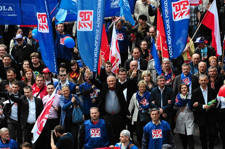 Pochód pierwszomajowy w Warszawie