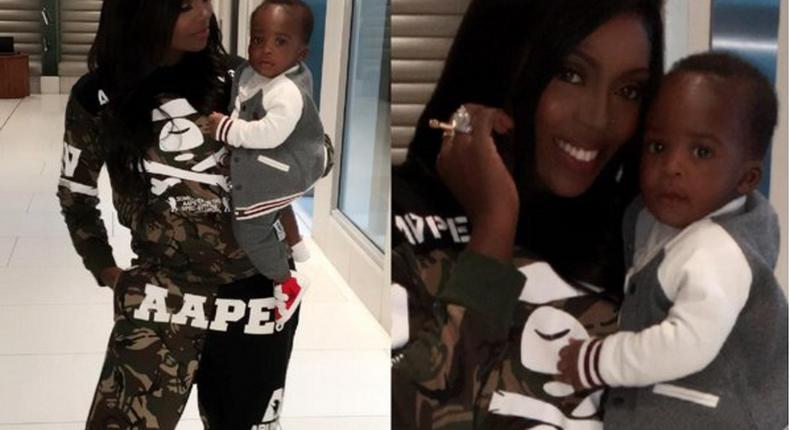 Tiwa Savage and son, Jamal