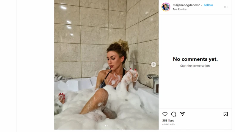 Milijana Bogdanović u kadi