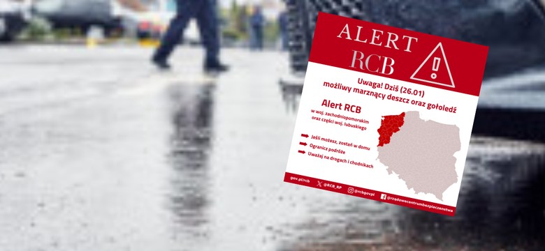 RCB ostrzega: Jeśli możesz, zostań w domu. Wysłano alert