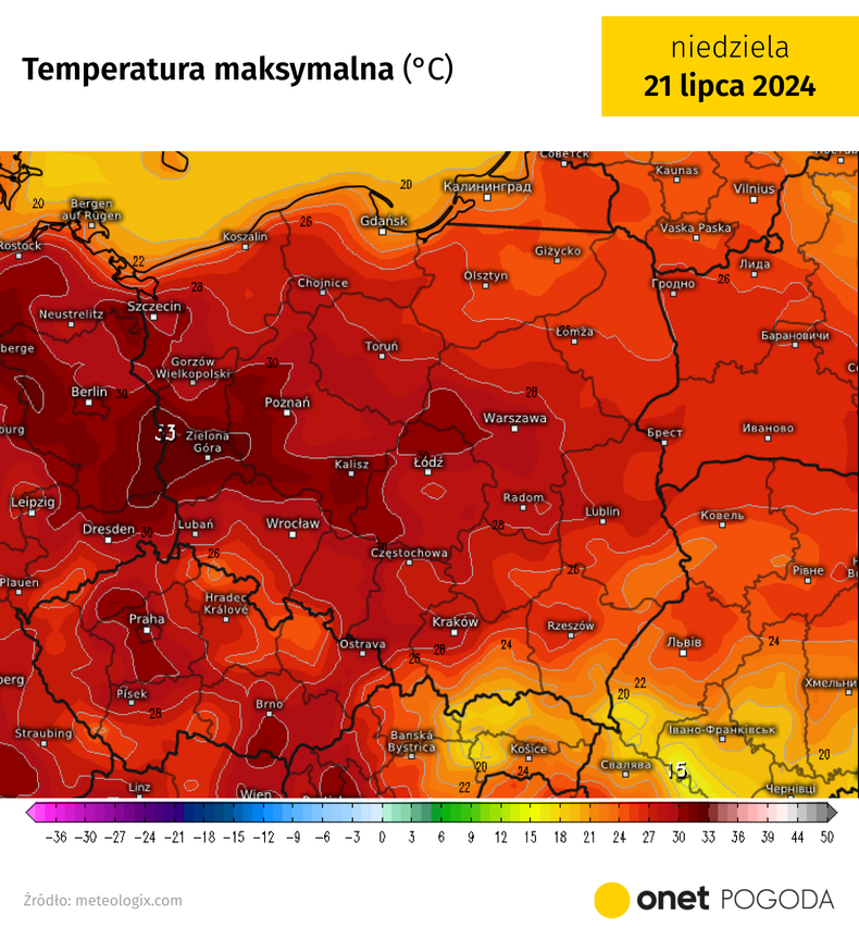 Niedziela zapowiada się upalnie