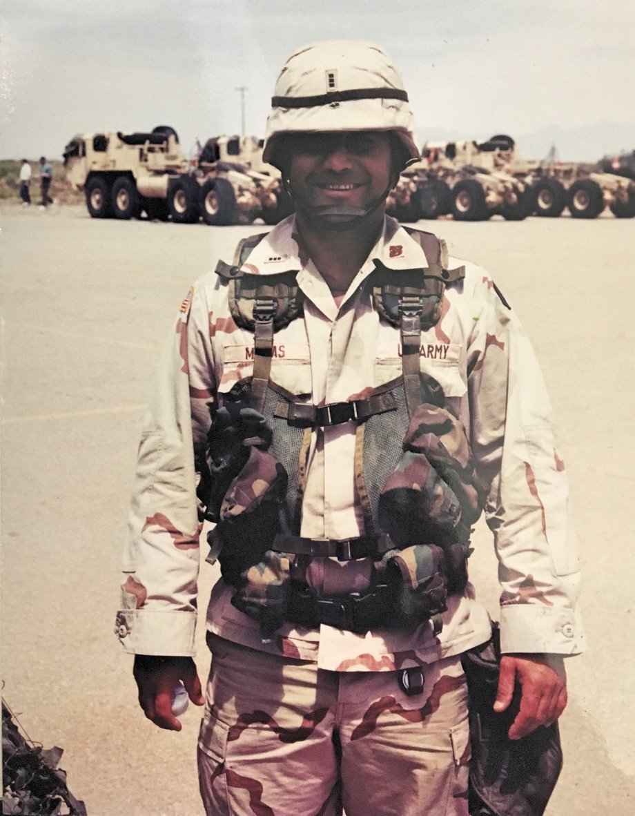 My dad at White Sands Missile Range in New Mexico.