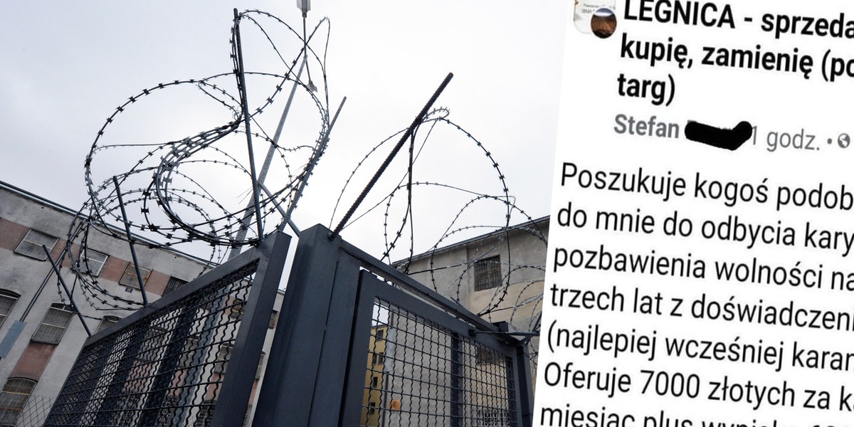 Przestępca szukał kogoś podobnego i z doświadczeniem, kto pójdzie siedzieć za niego.