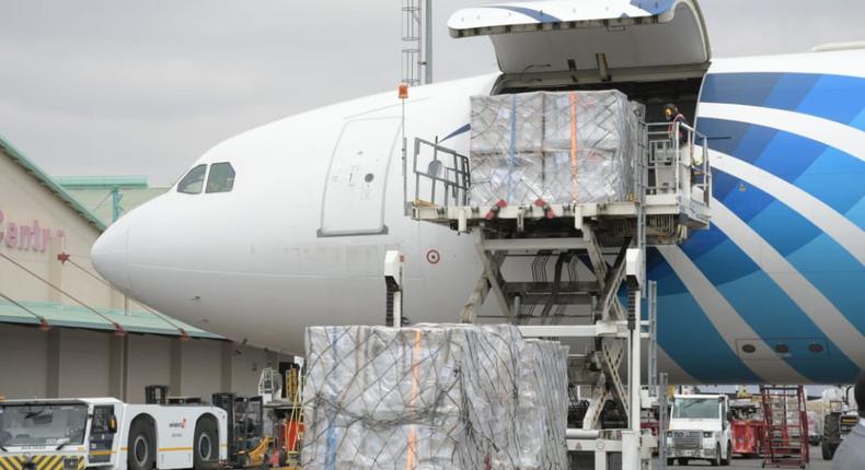 An Airbus A330 cargo flight belonging to Cairo Air was used to transport election material from Greece