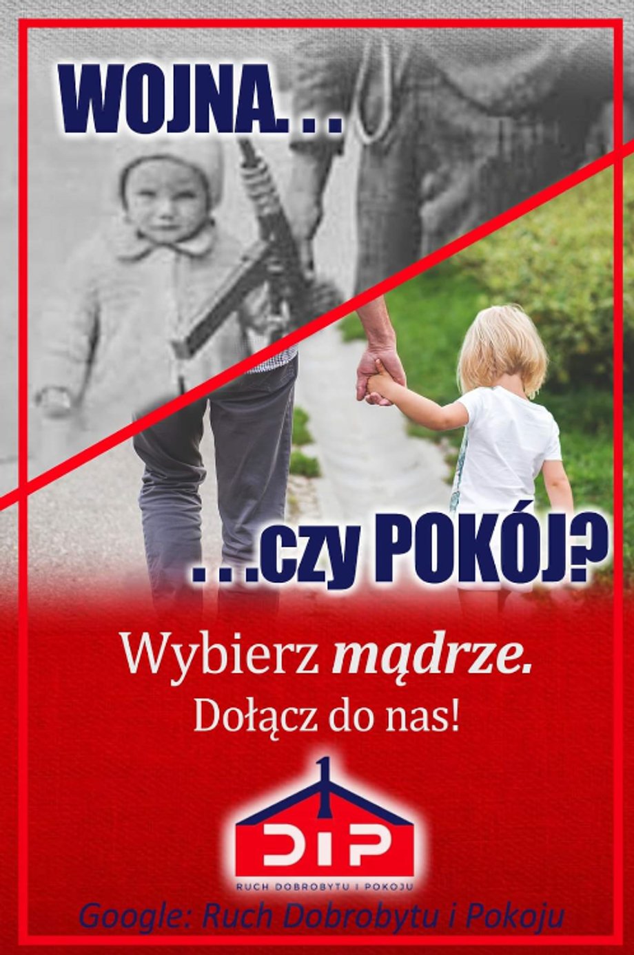 Ulotka Wyborcza Ruchu Dobrobytu i Pokoju