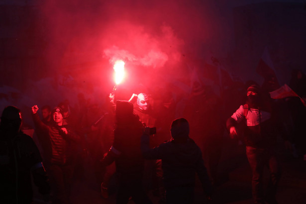 Uczestnicy Marszu Niepodległości w Warszawie