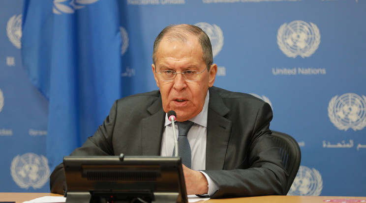 Szergej Lavrov orosz külügyminiszter szombaton az ENSZ Közgyűlésén élesen bírálta az Egyesült Államokat/ Fotó: Northfoto